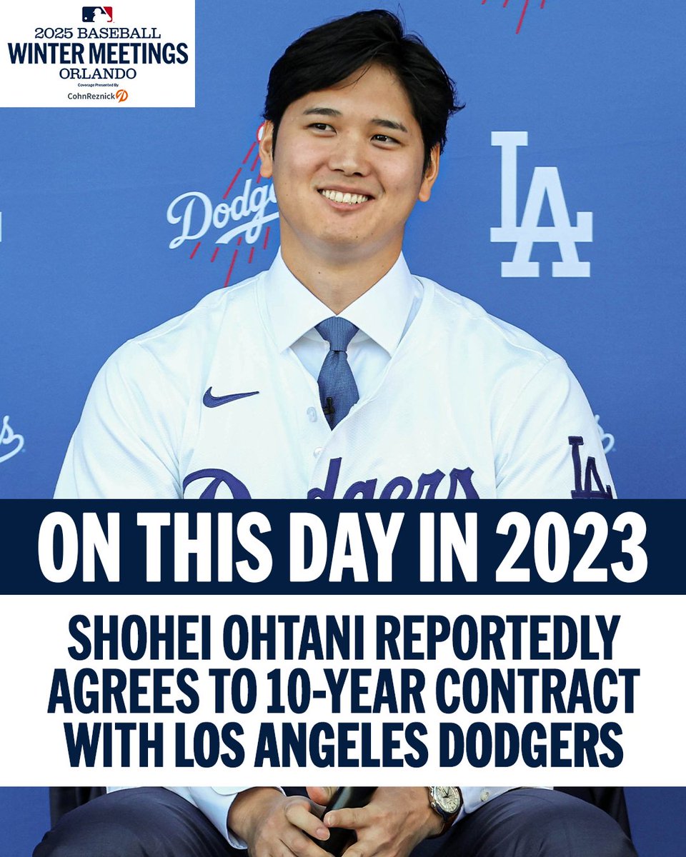 Shohei Ohtani announced he was signing with the Dodgers on this day two years ago.
Two years later, he is a 2x World Series champion! 💍💍