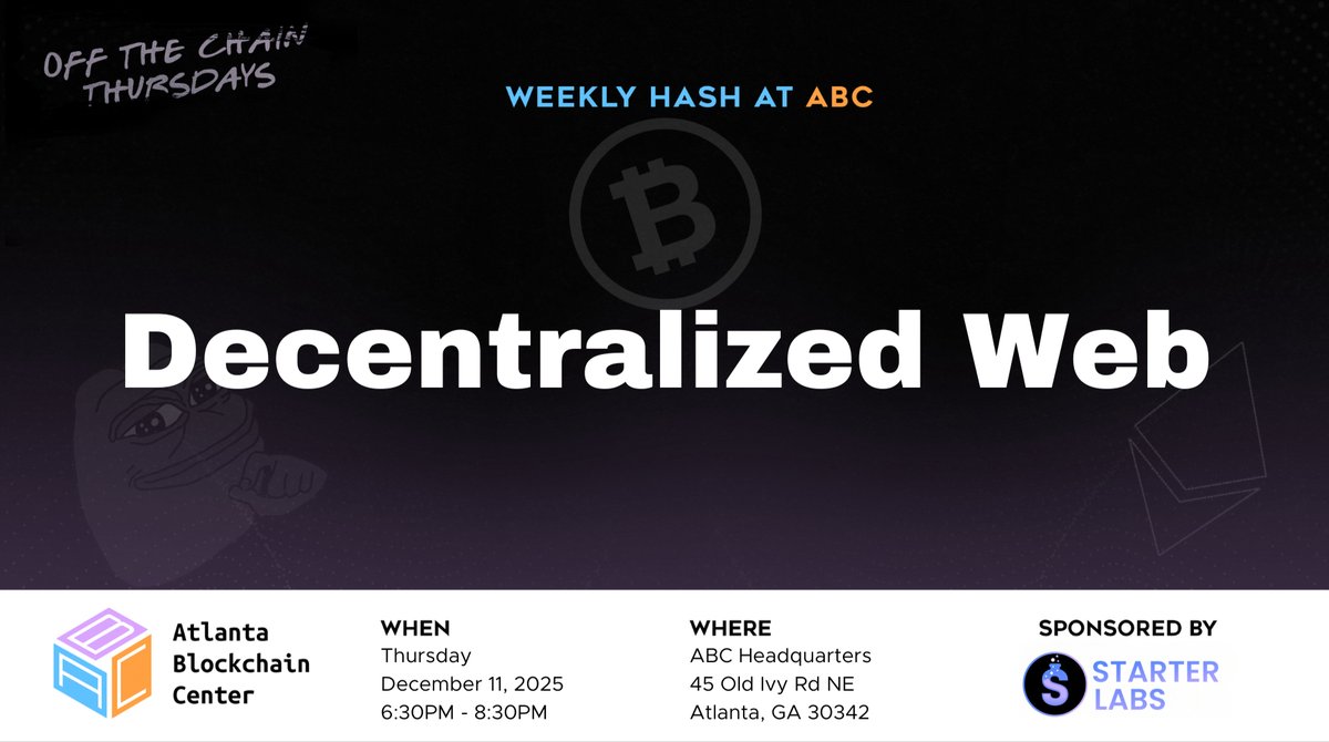 Atlanta Blockchain Center tweet media