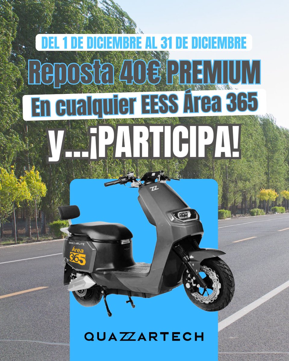 🔥 ¡Atención! @_area365 sortea una moto entre quienes reposten 40€ o más en carburante premium. 🏍⛽️
Participa aquí 👉 instagram.com/p/DQgi5wLDRtn/

¡Suerte! 🍀🔥

#SorteoArea365 #CarburantePremium #Moto #MotorMadrid