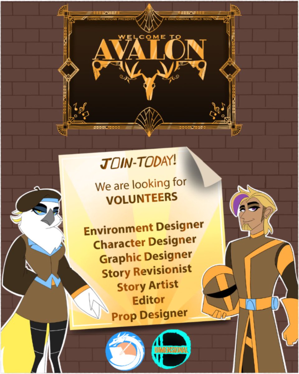 HQDimensional's tweet photo. Volunteer Crew Call! We’re expanding the team for “Welcome to Avalon,” a 2D animated music video. Seeking volunteer positions listed in the poster. Apply: DimensionalCareers@gmail.com w/ portfolio + a brief intro.
#calltoartist #musicvideo https://t.co/E6l7mXXpuG