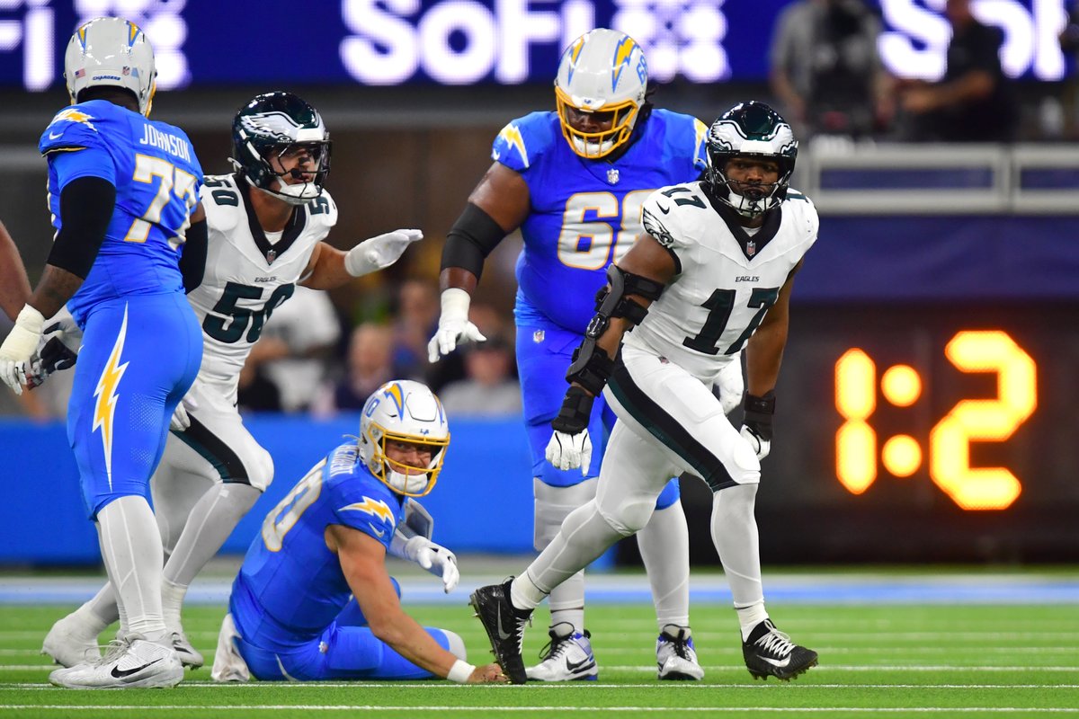 The Eagles defense has played:

- 74 snaps
- 87 snaps
- 74 snaps

Their 235 combined snaps is about 55 above league average over that span