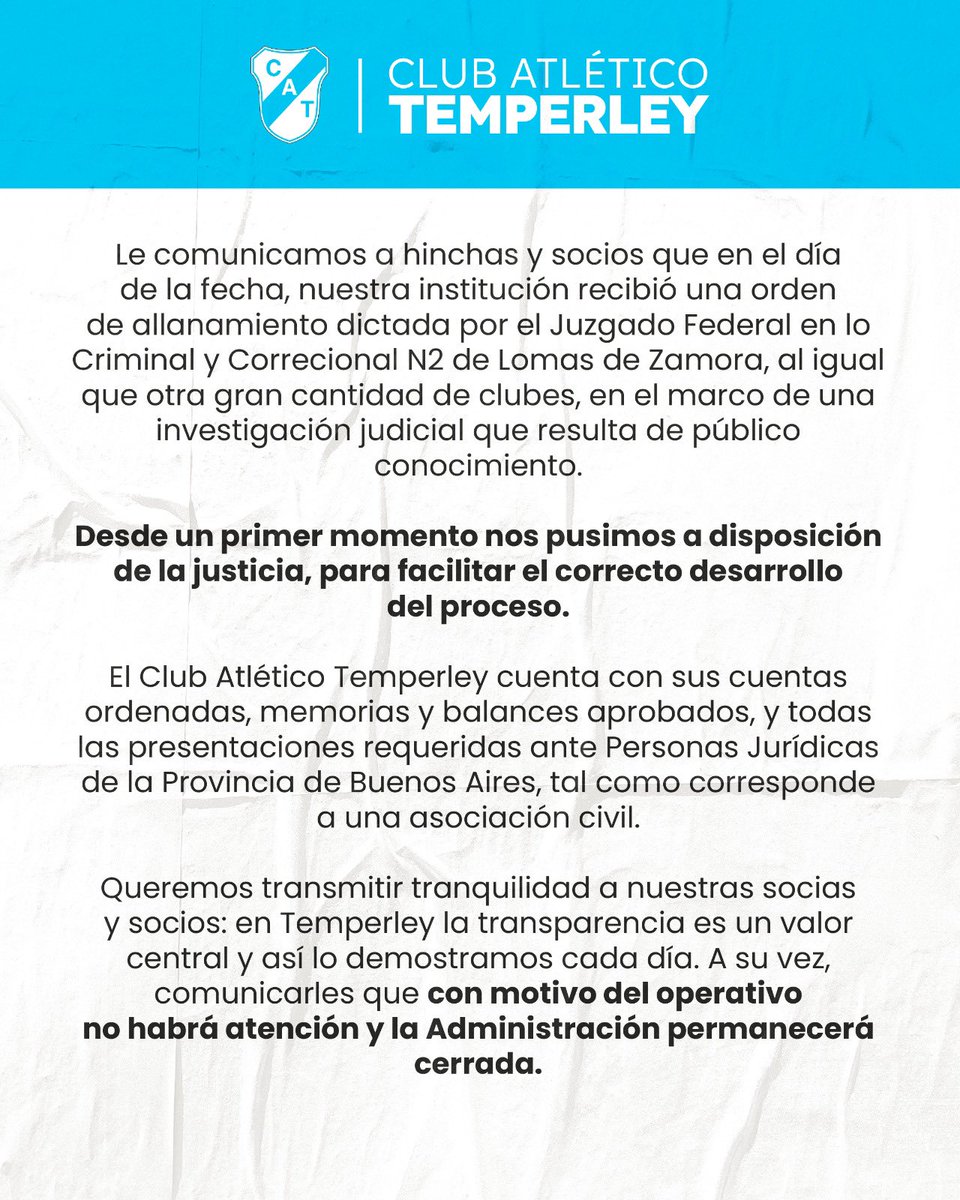 Club A. Temperley tweet media