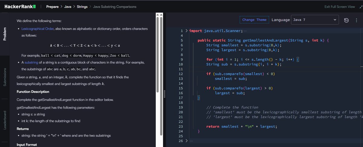 Last_Safar's tweet image. DAY 14 
 ☠️☠️
Tried some @hackerrank  Problem in basic java.

Problems : 
           1. Java String reverse .
           2. Java Anagram. 
           3. Java Substring Comparison.

#problemsolvingtech  #Java