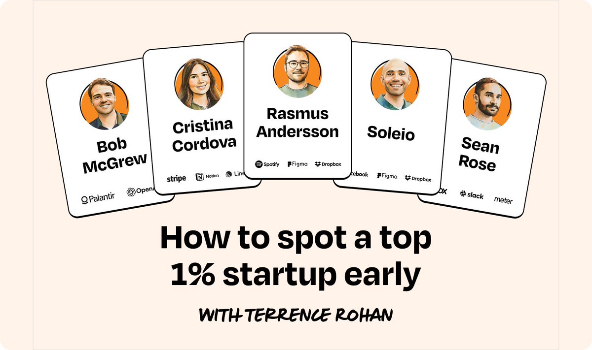 如何在它变得显而易见之前，发现排名前 1% 的创业公司？

我和 @tmrohan 都很好奇，有一群默默无闻的员工，他们似乎和最著名的风险投资家一样出色，甚至比他们更擅长在公司爆发之前发现那些具有时代意义的公司。

这些稀有人才是如何在大多