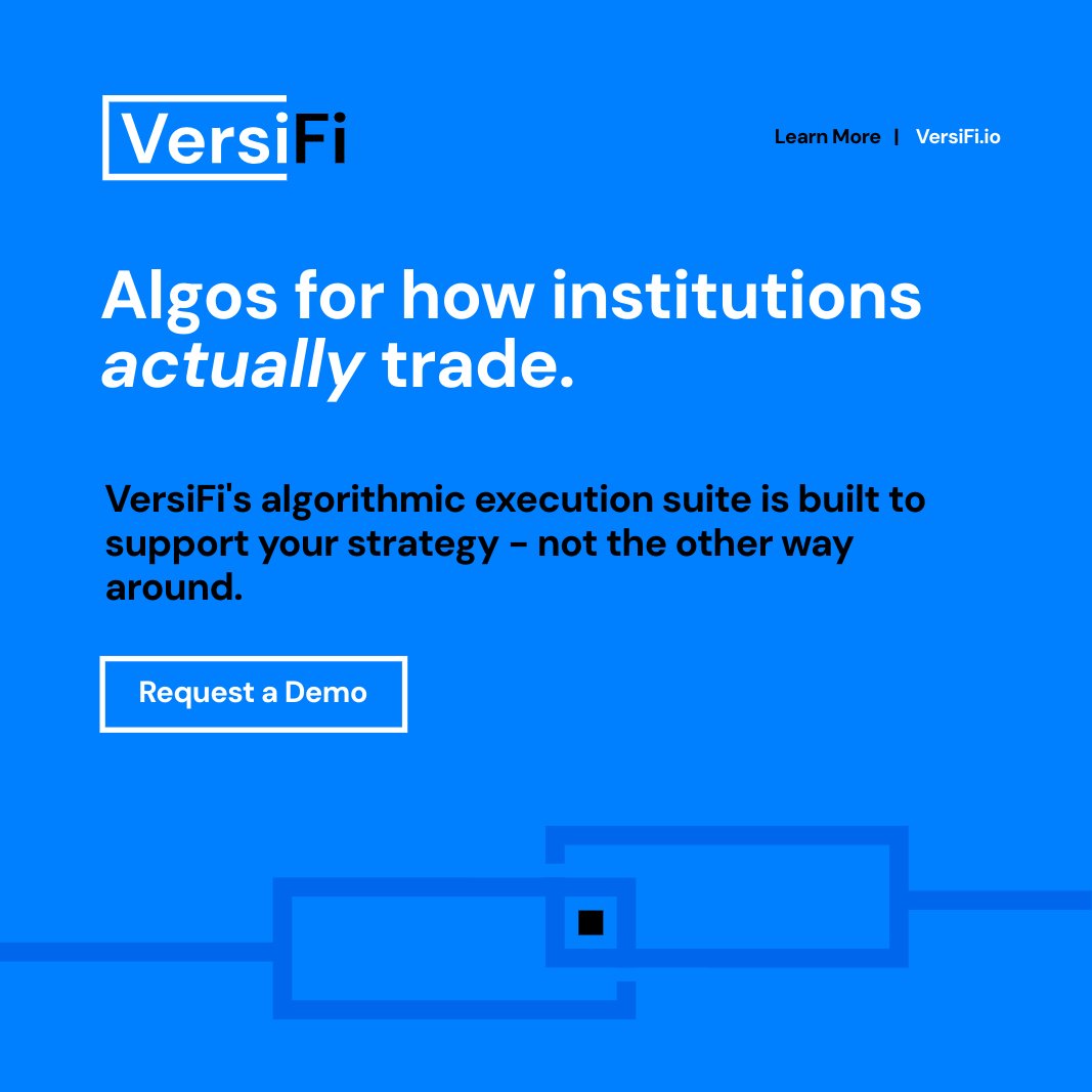 fi_versi's tweet photo. VersiFi’s algorithmic execution suite is built for how institutions actually trade. With 2–3 bps in savings per trade and low-latency infrastructure, we’re delivering performance where it counts. Request a demo to see the platform in action: https://t.co/QHW2tBqp5t https://t.co/KrrFpbs2UT