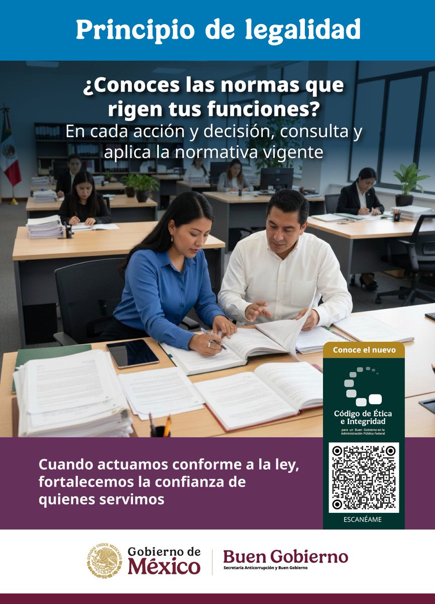 𝗣𝗟𝗔𝗡 𝗔𝗡𝗨𝗔𝗟 𝗗𝗘 𝗗𝗜𝗙𝗨𝗦𝗜Ó𝗡 𝗘𝗡 É𝗧𝗜𝗖𝗔 𝗘 𝗜𝗡𝗧𝗘𝗚𝗥𝗜𝗗𝗔𝗗 𝗣Ú𝗕𝗟𝗜𝗖𝗔 𝟮𝟬𝟮𝟱

- 𝗗𝗶́𝗮 𝗜𝗻𝘁𝗲𝗿𝗻𝗮𝗰𝗶𝗼𝗻𝗮𝗹 𝗰𝗼𝗻𝘁𝗿𝗮 𝗹𝗮 𝗰𝗼𝗿𝗿𝘂𝗽𝗰𝗶𝗼́𝗻
- 𝗣𝗿𝗶𝗻𝗰𝗶𝗽𝗶𝗼 𝗱𝗲 𝗹𝗲𝗴𝗮𝗹𝗶𝗱𝗮𝗱

Conoce la información aquí:
tlaxiaco.tecnm.mx/plan-anual-de-…