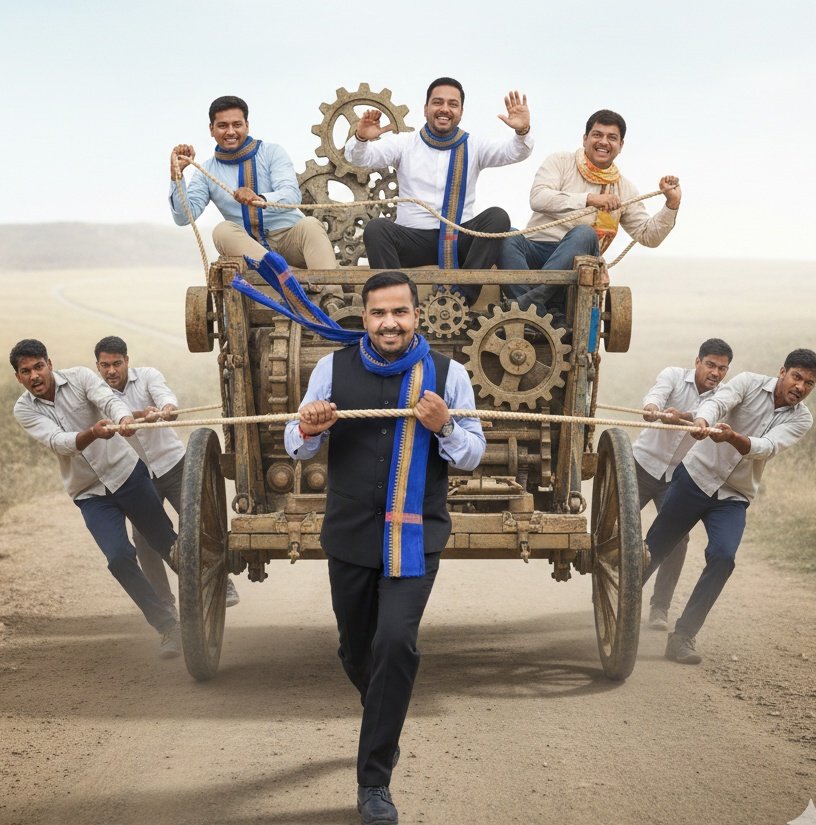 दिखावा नहीं,सच्चा साथ दो!
जिस तरह इस तस्वीर में संघर्ष की गाड़ी को सच्चे लोग आगे खींच रहे हैं,वैसे ही संगठन भी सिर्फ ईमानदार साथ से चलता है न कि धोखे, दिखावे और अंदरूनी कमजोरियों से।
✊नेतृत्व दिन-रात समाज के लिए लड़ रहा हैअब बारी आपकी है कि आप सच्चा सहयोग दें! 💙 एकजुट हो जाओ