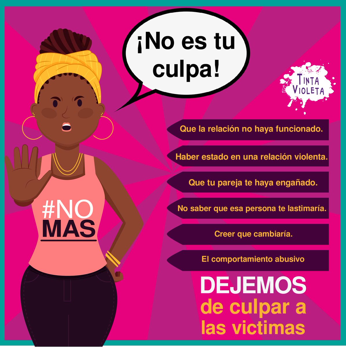 entintavioleta's tweet image. ♀️ 🧹En la cultura patriarcal nos asignan roles solo por el hecho de ser mujer.

Hacer las actividades del hogar, asumir las tareas de cuidado, maquillarnos, depender económicamente de un hombre y muchas otras...

⛔ La imposición de roles de género nos violenta.
#NoMás
