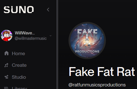MastergamesW's tweet photo. There is a fake Fat Rat on Suno ??? https://t.co/gbRe9pM0rX