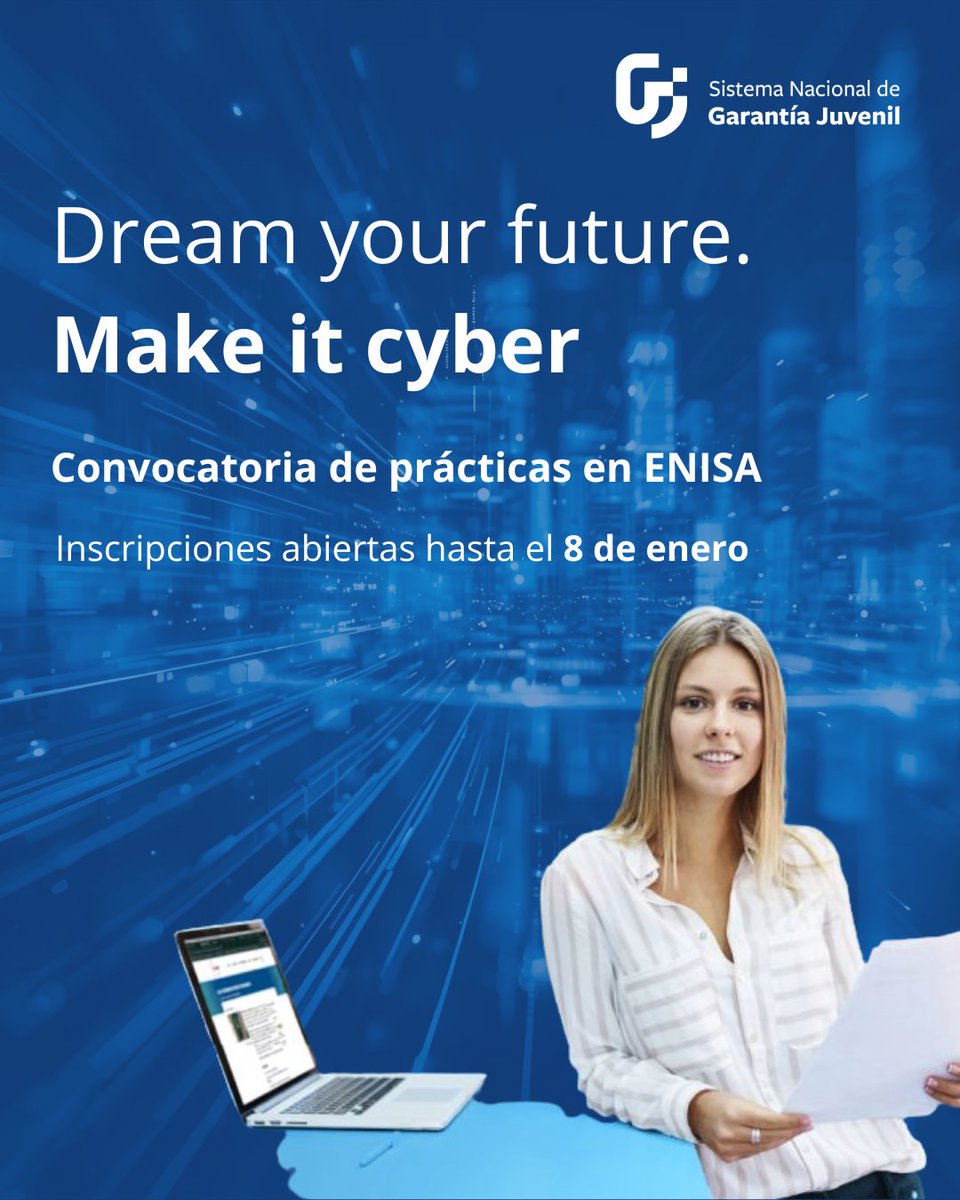 🚀 ¿Buscas prácticas en Europa? La Agencia Europea para la Ciberseguridad (ENISA) acaba de abrir el plazo para solicitar prácticas

💡Oportunidad abierta para jóvenes interesados en el ámbito de la ciberseguridad.

Fecha límite:  08/01

Más info en: f.mtr.cool/ipxxzxymtl