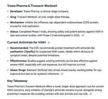 $TRAW pre approval so volatility expected but I am hopeful on their antiviral - I don't see specific news for today