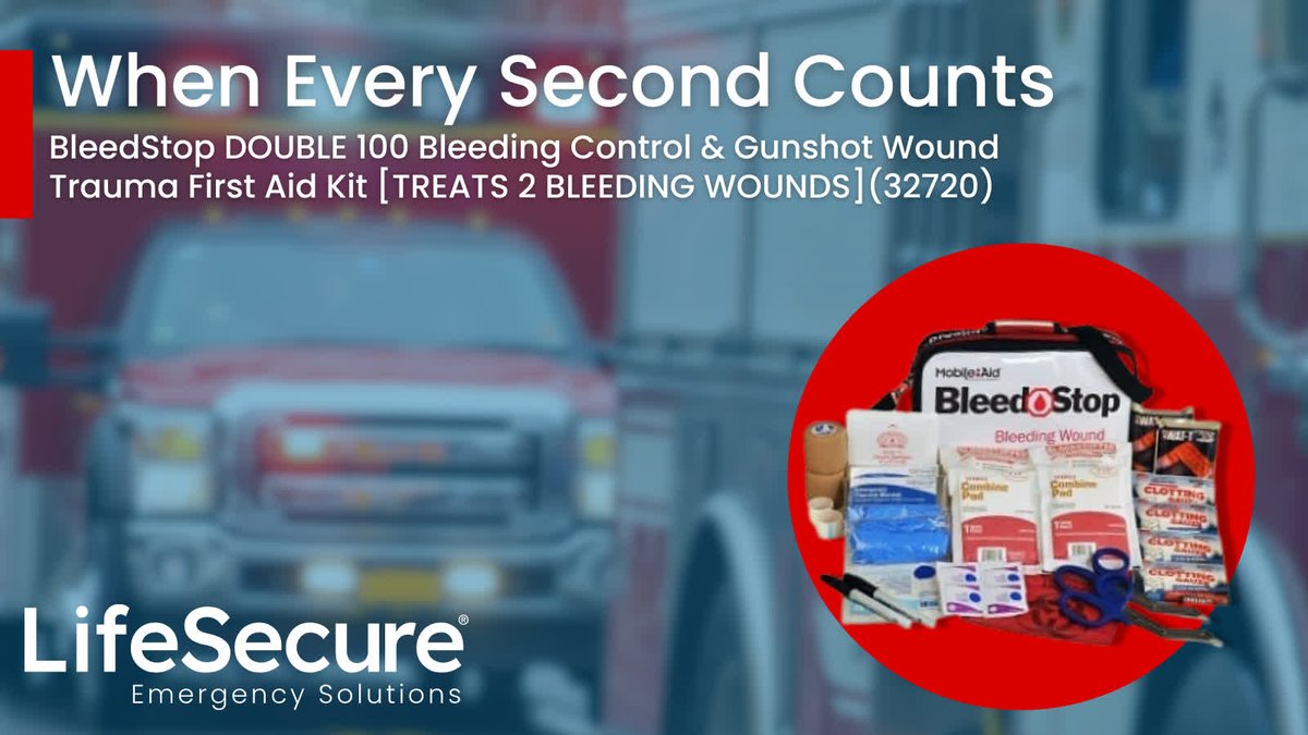 LifeSecure's tweet image. The BleedStop DOUBLE 100 is built for workplaces, schools, and public settings where preparedness saves lives.

Because every second matters: bit.ly/46ZuDNx