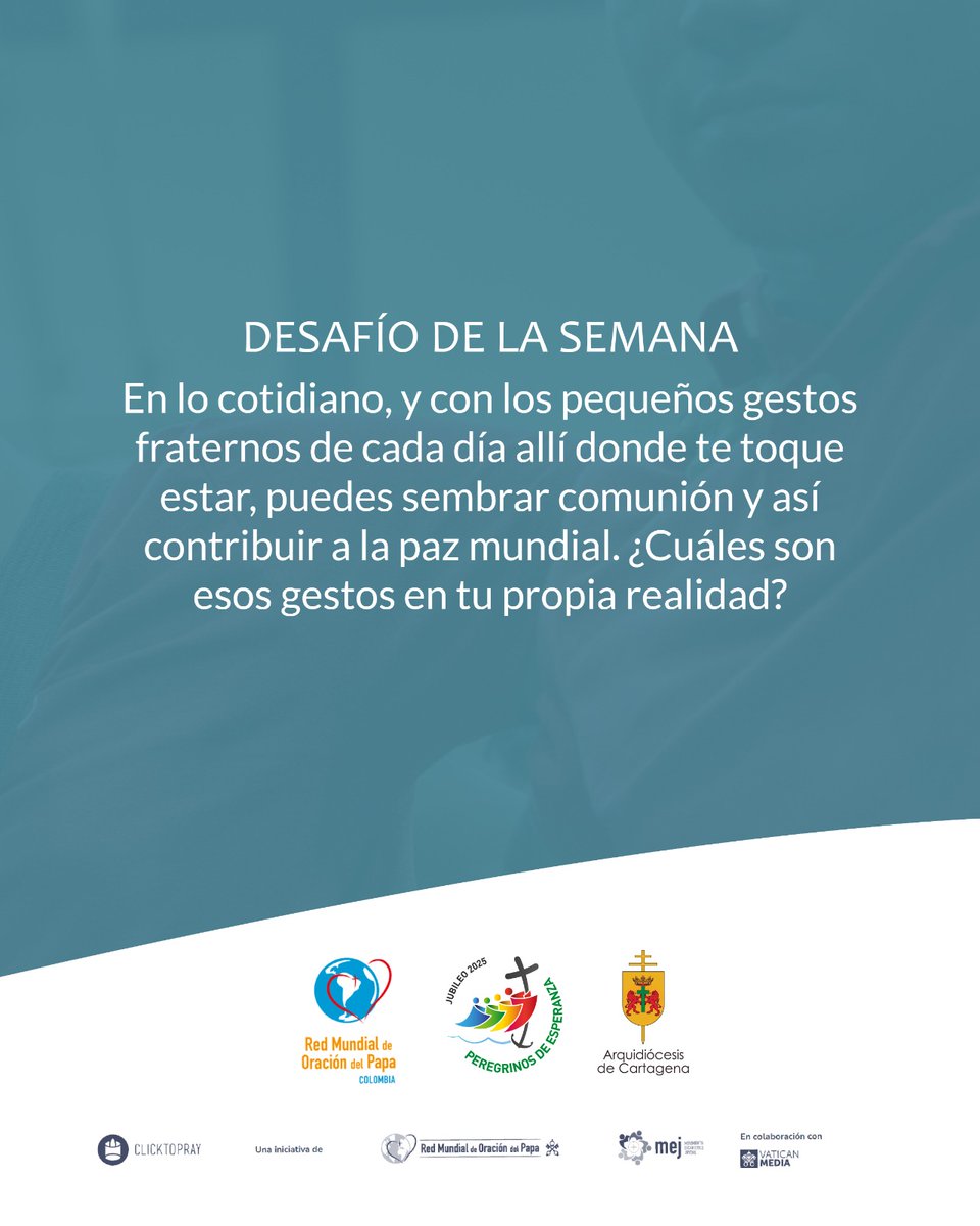 #ActituddelaSemana ✨️ || Valorar los gestos pequeños

🌹 En medio de los conflictos del día a día, estamos llamados a ser signos de paz y reconciliación.