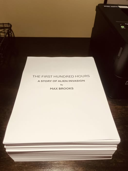 Max Brooks has finished work on his new book, and considering how staggeringly realistic World War Z feels, I am extremely eager to read a similar take on an alien invasion.