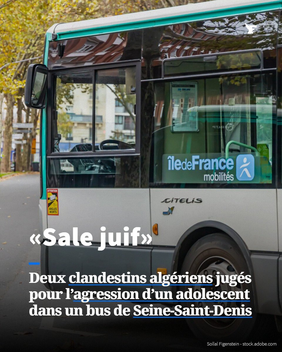 Les suspects, dont l’un était visé par une OQTF, ont arraché la kippa d'un lycéen juif de 17 ans, fin octobre. Des menaces de mort ont également été proférées. →l.lefigaro.fr/6no0