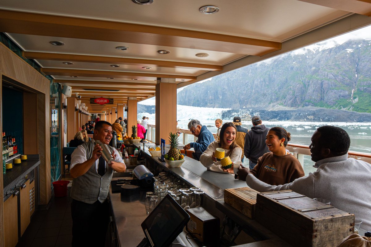 Cheers to icy adventures 🥂❄️ #CruiseNorwegian

📍: Glacier Bay, Alaska