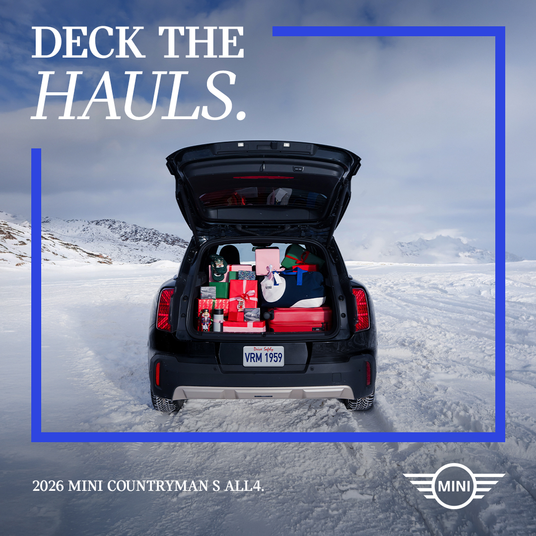 miniofsandiego's tweet image. Deck the hauls and load up the cheer!

The 2026 MINI Countryman S ALL4 is ready for every holiday haul.

Adventure starts here. Browse our inventory today: bit.ly/4pRfqXl #MINICountryman #DeckTheHauls #MINIHoliday #MINI #MINISanDiego