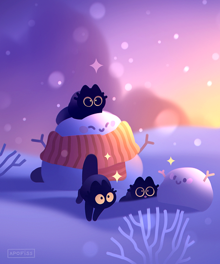 Winter quest!❄️/ᐠ｡‸｡ᐟ\ ...wallpaper link in bio!