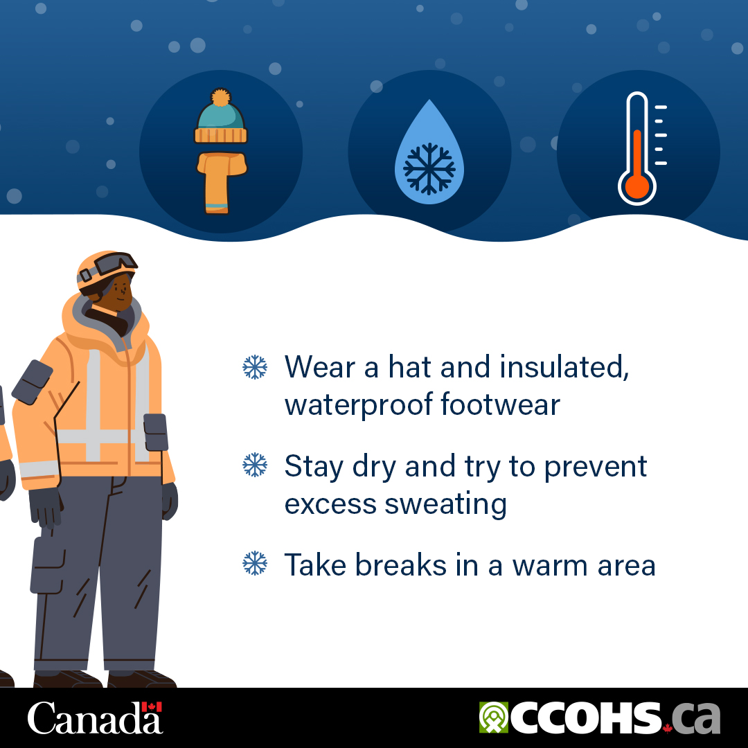 CCOHS's tweet image. ❄️Cool tips for keeping workers safe in cold environments: ow.ly/hb4W50XGp5e

#LayerUp #BePrepared