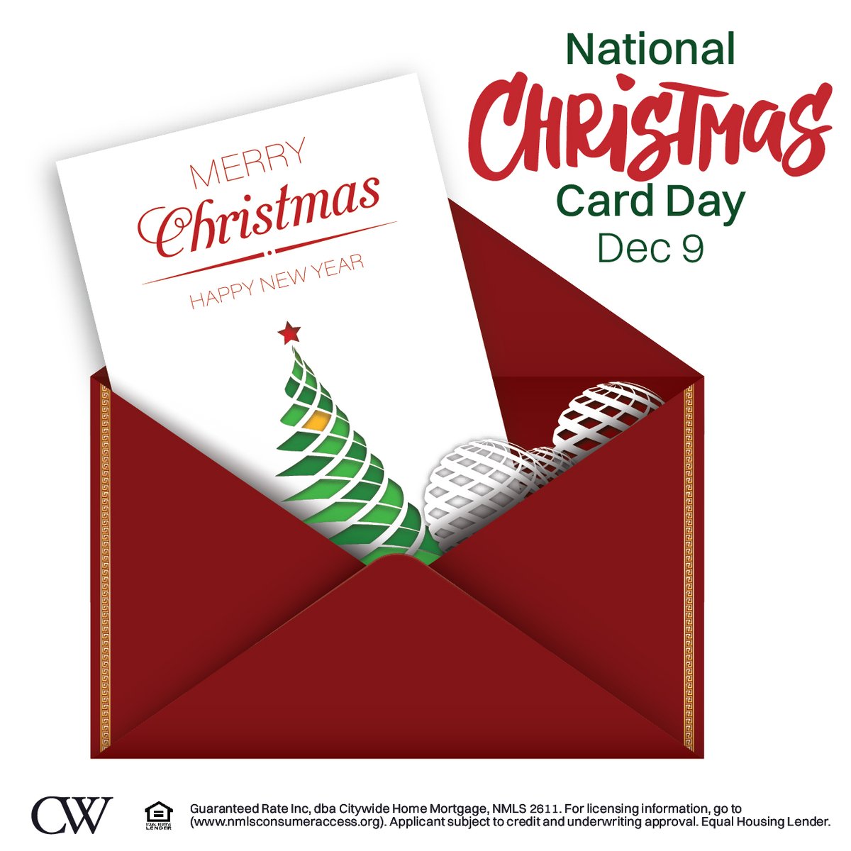 clmill's tweet image. Happy National Christmas Card Day! 
Spread some holiday cheer-send a card to someone special today and let them know you're thinking of them. Who are you sending your Christmas wishes to this year? Drop a 🎅 if you love getting cards in citywidehm.com/crystalmiller