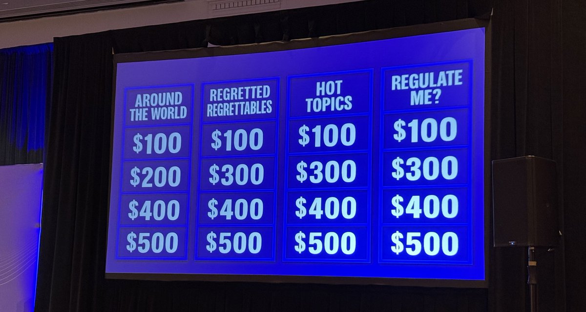 We’re getting up to speed on regulatory matters with a fun round of Regulatory Jeopardy at #VinylWeek 2025! Dom DeCaria (<a href="/vinyl_institute/">Vinyl Institute</a>) hosts contestants Tim Bergeron (Shintech), Patrick Krieger (<a href="/PLASTICS_US/">PLASTICS (Plastics Industry Association)</a>), and Joost Lehman (<a href="/AVAbyNovalis/">AVA</a>) in our very own quiz show.