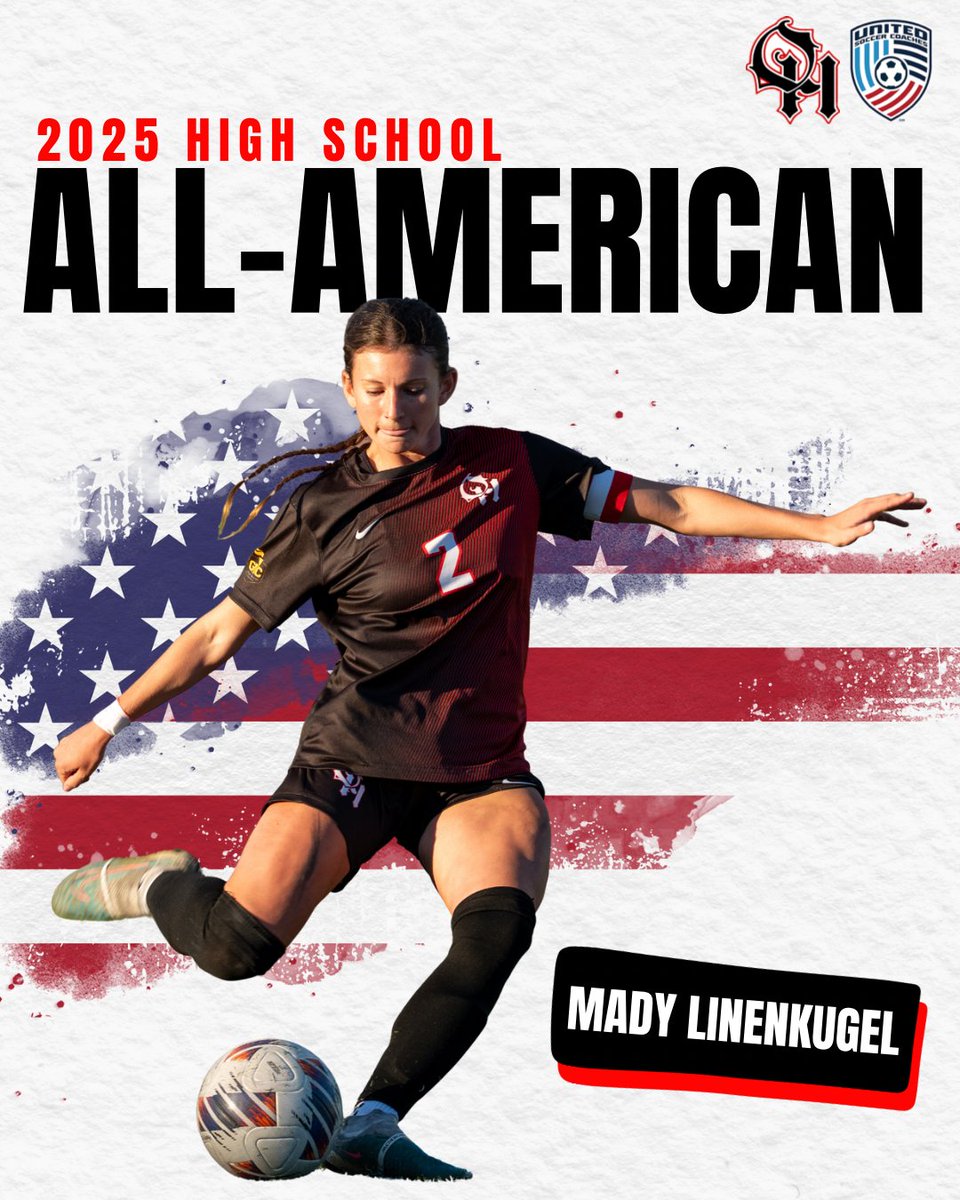 Introducing: Our ALL AMERICAN!

Congratulations to Mady Linenkugel (SR) on being named an ALL AMERICAN by the United Soccer Coaches! 

Mady has been recognized as one of the top players in the country after her dominating season this fall. One of the best Center Backs and players