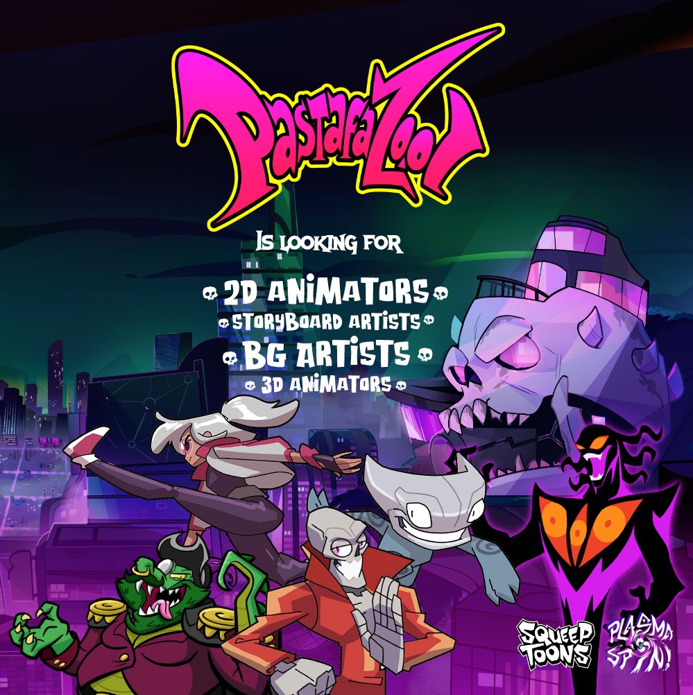 🔥 Plasma Spin Studios is staffing up for our indie animated pilot