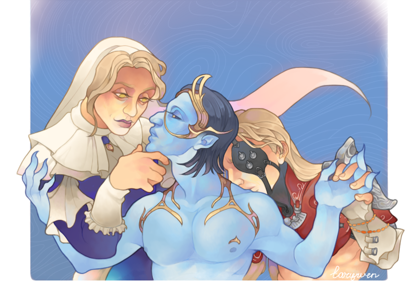 tarcrven's tweet photo. I'm absolutely in love with this trio!

⟣ #warframe #warframefanart #warframecommunity #tennocreate #warframeharrow #harrow #warframewisp #wisp #warframeroathe #roathe #warframeuriel #protoframe #lyonallard #marieleroux https://t.co/04y2BO7Wda