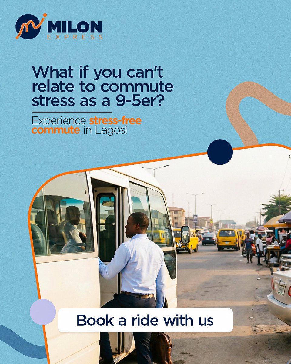 milon_express's tweet photo. Getting to work without struggling, delays, or guessing how you’ll get there should be what commuting should feel like for every worker.

For ease, comfort, and a reliable start to your day, book our shuttle service.

#milonexpress #shuttleservices 
#transportsolutions https://t.co/wrk9kehllh