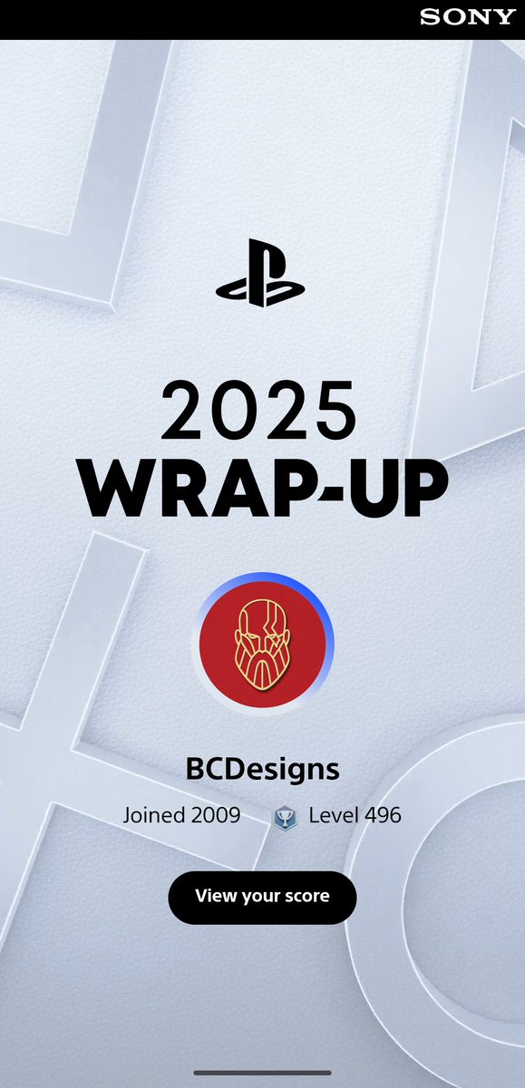 bcallaghan's tweet photo. The 2025 PlayStation Wrap-Up is live!

https://t.co/gJnAxkCjs1 

This is my FIFTH year working on the experience and I’m super proud of what the team has created. 

Please go check it out and share your year on PlayStation! https://t.co/tJELBcCKhN