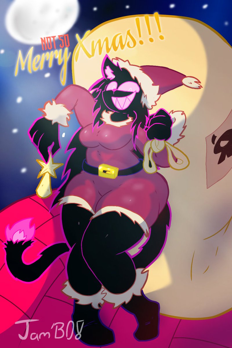 Nightmare steals christmas!🎄😈

#OC #ocart #digitalart #Christmas