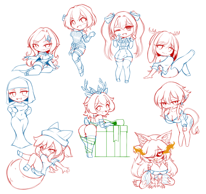 「More chibis to add for this month's lil 」|H (エイチ) 🈺のイラスト