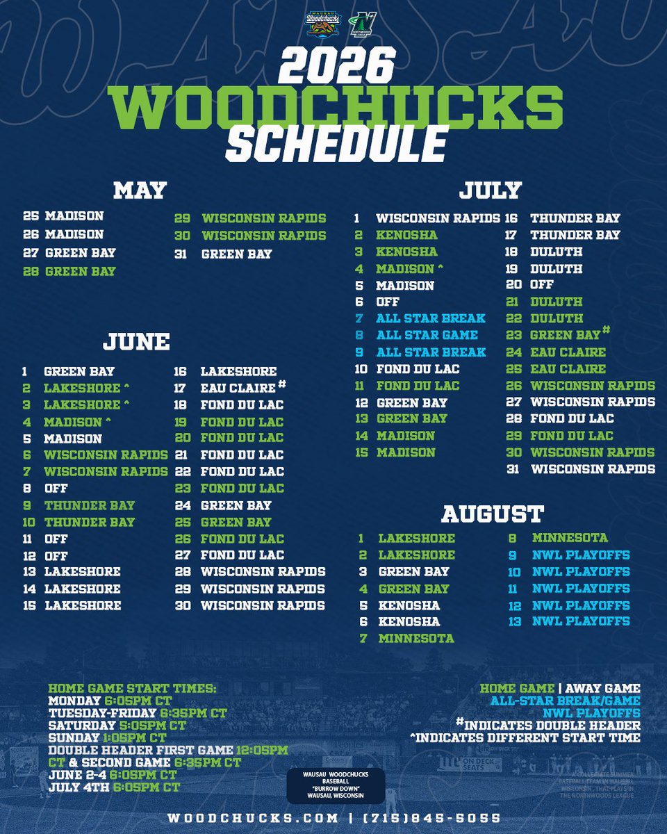 Wausau Woodchucks tweet media