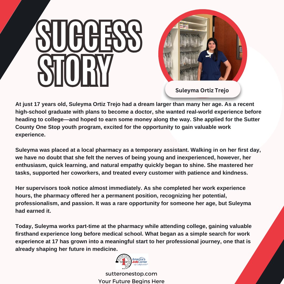 Youth Success Spotlight: Suleyma O.
We are incredibly proud of Suleyma. At just 17, she stepped into a professional setting with big dreams and quickly proved herself to be capable, compassionate &amp; driven. She is a true example of what can happen when ambition meets opportunity.