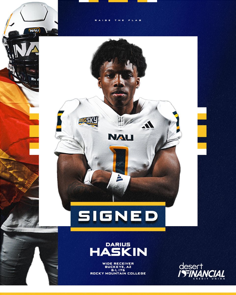 An All-Conference honoree is coming home.

After two years at Rocky Mountain College, <a href="/Darius3H/">Darius Haskin</a> is returning to AZ.

#RaiseTheFlag | #BigSkyFB