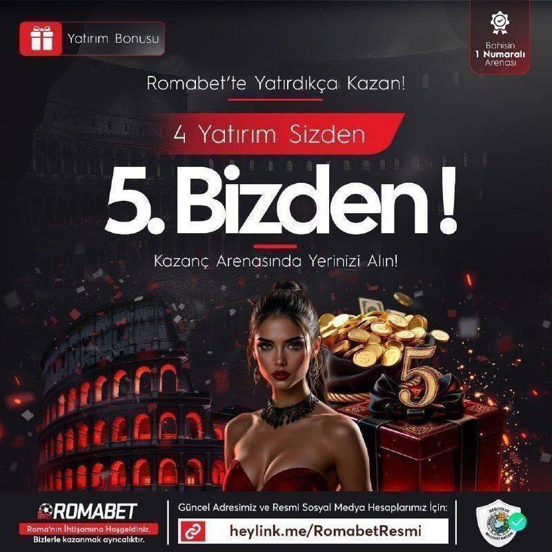 🏆 ROMABET'TE 4 YATIRIM SİZDEN 5.BİZDEN 🏆

⚠️ ÖNCEKİ 4 YATIRIMDA BONUS KULLANMAMIŞ OL.

💬 5. YATIRIMINDAN ÖNCE CANLI DESTEĞE BAĞLAN HEDİYENİ AL !

✅ GÜNCEL GİRİŞ ; cutt.ly/YriszT6j

#romabet #denemebonusu #bahis #Betist #Holiganbet #matbet #wbahis #mariobet #tempobet