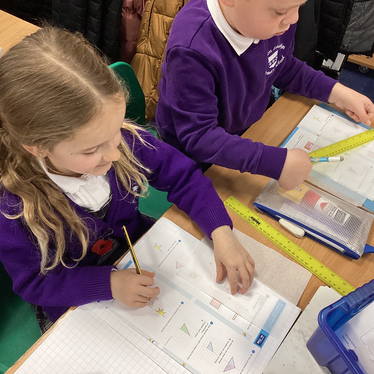 In Year 2, we have been busy learning all about shape including properties of shapes and lines of symmetry. Great investigating skills everyone <a href="/OakTreesMAT/">Oak Trees MAT</a> #PLcollaboration