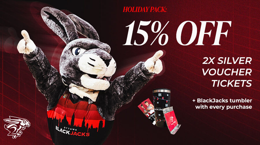 Holiday Packs are going fast! 🔥

Save on 2 Silver Voucher Tickets for $99, PLUS get our new BlackJacks tumbler with hot chocolate packs included.

Snag yours while they’re still available: tinyurl.com/yc5v2h3n

#TheCapital #OttawaBlackJacks