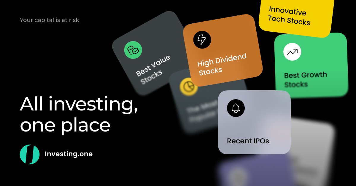 InvestingOne's tweet image. From high-dividend stocks to innovative tech and recent IPOs, explore the market in one app.

Start investing your way.

#investingone #InvestSmart #StockMarket #InvestingApp #FinanceTools