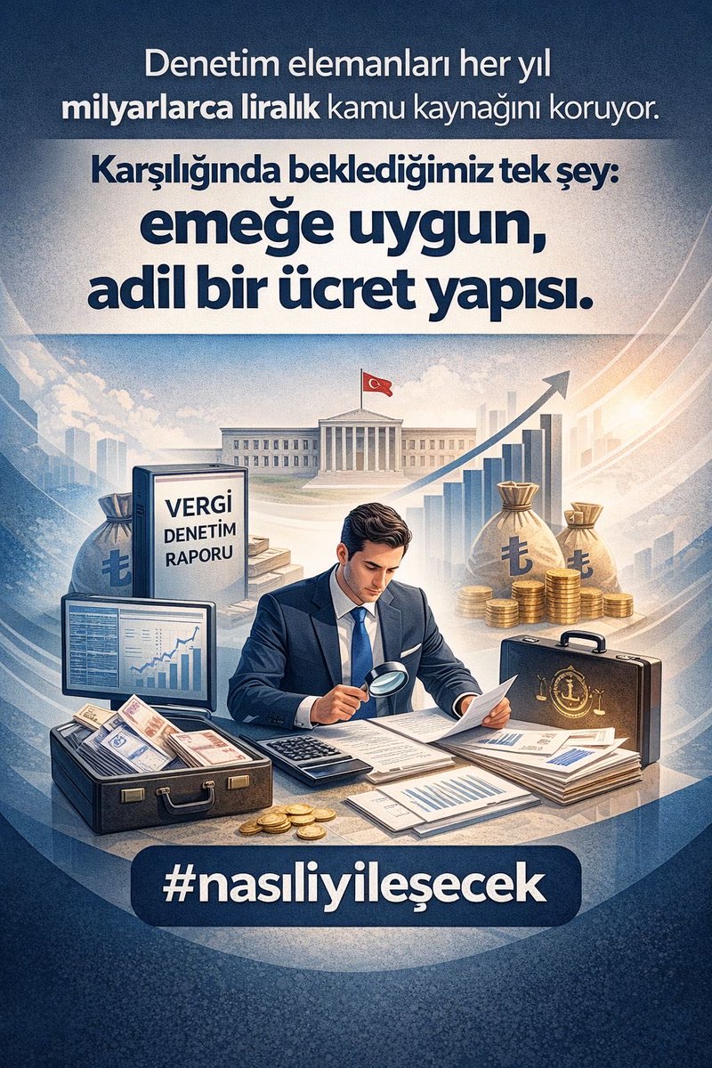 Düşünmemiz ve harekete geçmemiz gerekiyor:

Devletimizin belkemiğini oluşturan Müfettiş ve Uzman kadronun özlük hakları #nasıliyileşecek ? 

<a href="/vergimufder/">Vergi Müfettişleri Derneği</a> 
<a href="/DenetdeBasin/">DEVLET DENETİM ELEMANLARI DERNEĞİ</a> 
<a href="/maliyeuzmander/">Hazine ve Maliye Uzmanları Derneği (HMUD)</a> 
<a href="/mehmedmus/">Dr. Mehmet Muş</a> 
<a href="/avabdullahguler/">Abdullah Güler</a> 
<a href="/memetsimsek/">Mehmet Simsek</a> 
<a href="/_cevdetyilmaz/">Cevdet Yılmaz</a>