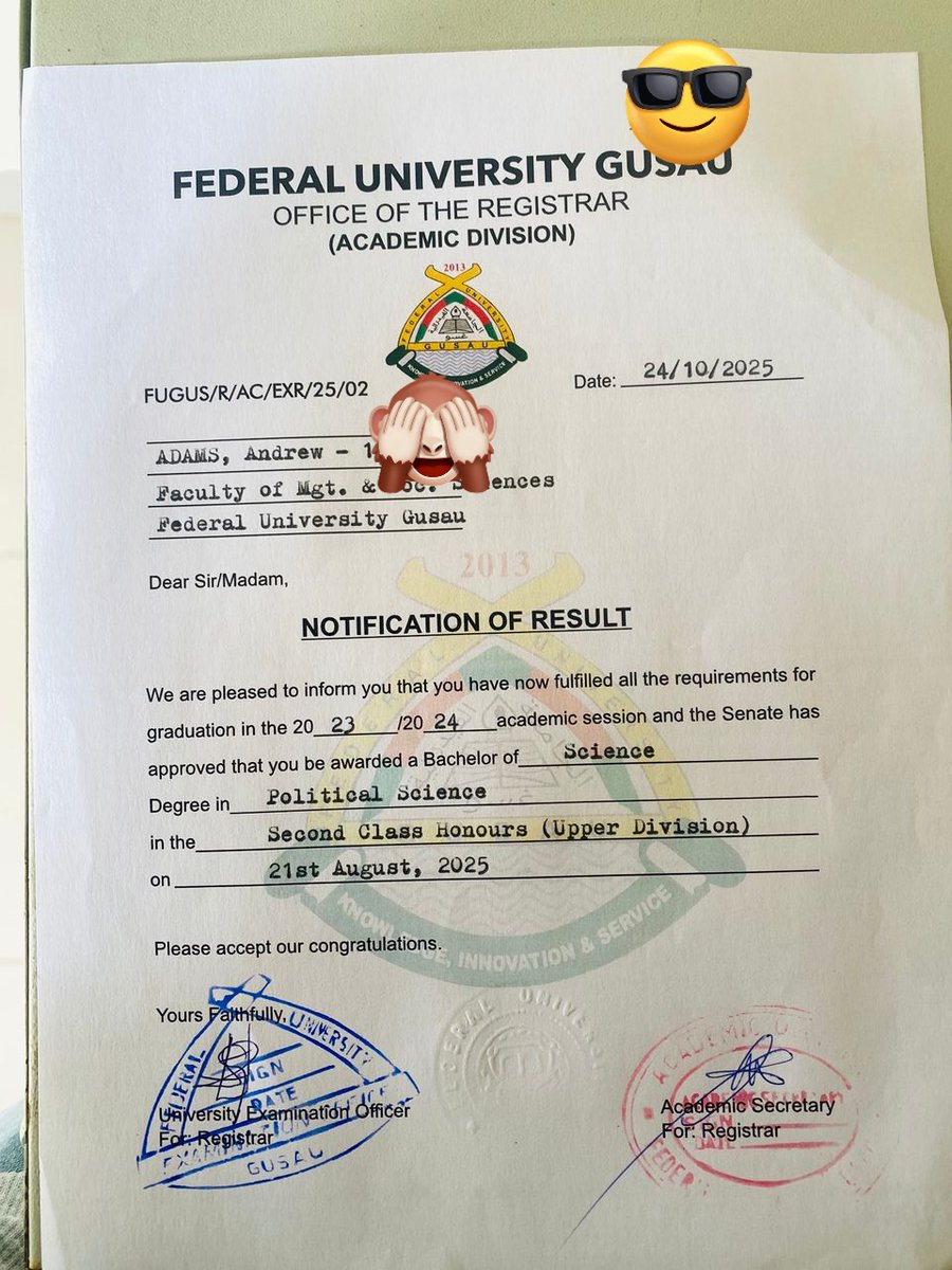 Mars_drew69's tweet photo. BSc officially secured. Thank you God, thank you family, thank you to everyone who believed in me. BSc in the bag. Now it’s time to build the life I’ve always prayed for. #web3 #wkc #viral https://t.co/qtqmKHytpT