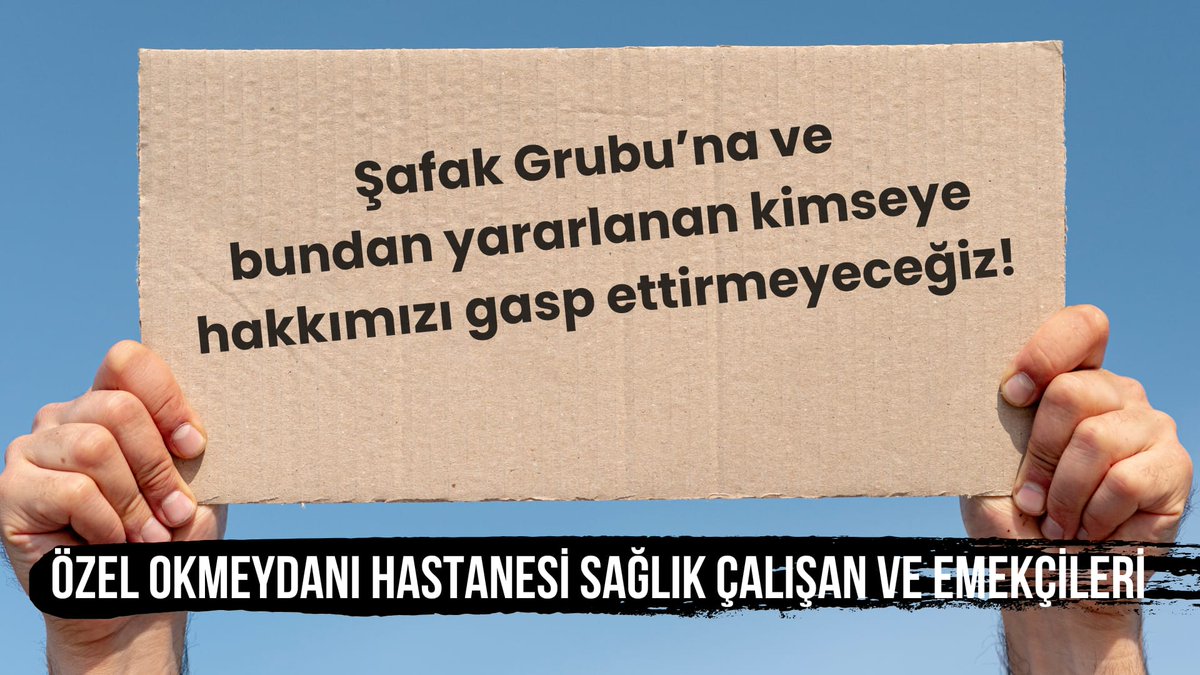 Özel Okmeydanı Hastanesi'nin tüm çalışanları 30 gün önce işten çıkartıldılar. Özlük hakları hâlâ verilmedi. 20 yıllık haklar parça parça verilmeye ve hiç edilmeye çalışılıyor. Bizler de dayanışmaya destek veriyoruz. Emekçi dostlarımız yalnız değil. 
#OkmeydanıSaglıkcısıDireniyor