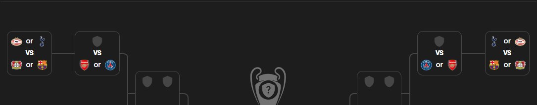 acabo de descubri que si nos mantenemos en el puesto 18, nos va a tocar o el psg o el arsenal hay que entrar a octavos de manera directa sea como sea