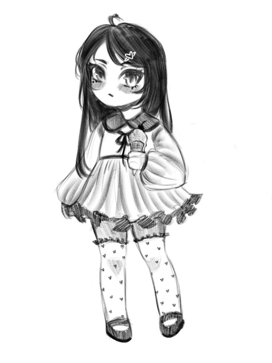 Old chibi sketch #arttwt #artmoots