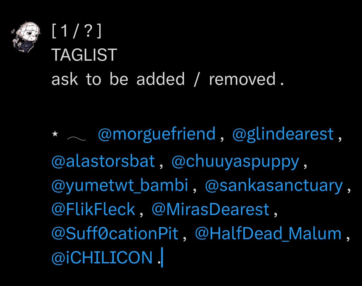 circuscenobite's tweet image. here’s  how  it  is  looking  now  ..  DOES  ANYBODY  ELSE  WANT  TO  BE  ADDED  BEFORE  I  POST  #SOMETHING  ..