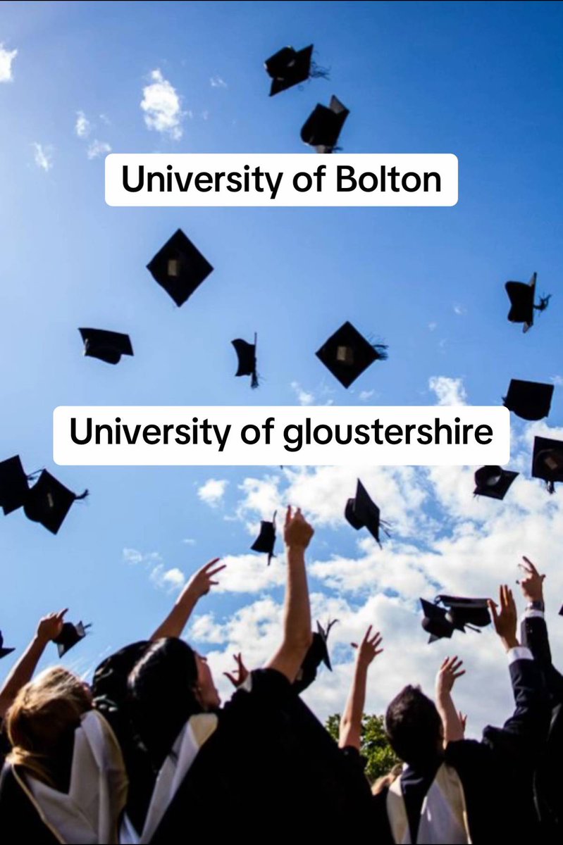 Dafanstudylink_'s tweet photo. University of Bolton 
University of Gloustershire
University of Wolverhampton
University of central Lancashire https://t.co/w7iCfCL8Qn