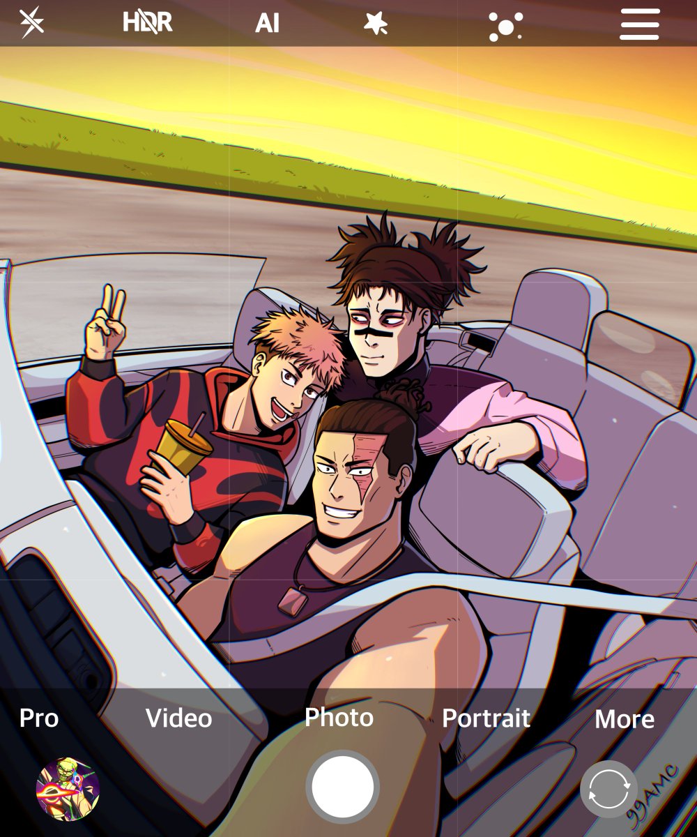 Finally finished this.
Yuji, Todo, and Choso.
The three brothers