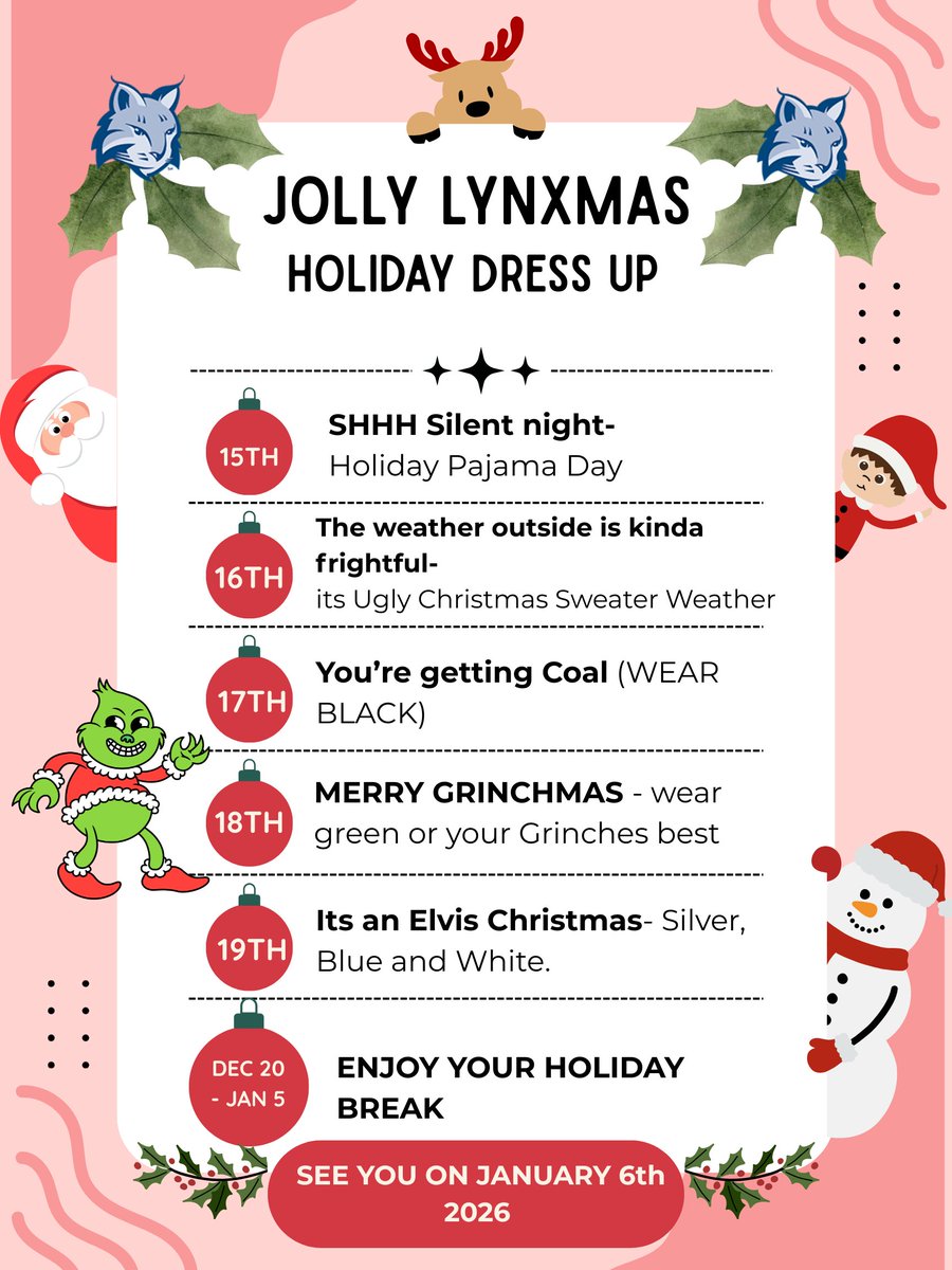 #JollyLynxmas is back!! 
Get ready for our funnest holiday tradition. 
We can’t wait to see your style!