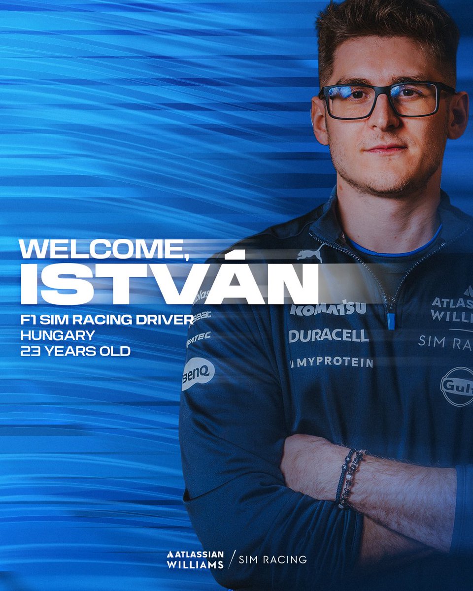 We are very pleased to officially announce the signing of <a href="/IstvanPuki7/">István Puki</a> to the Williams roster 💙