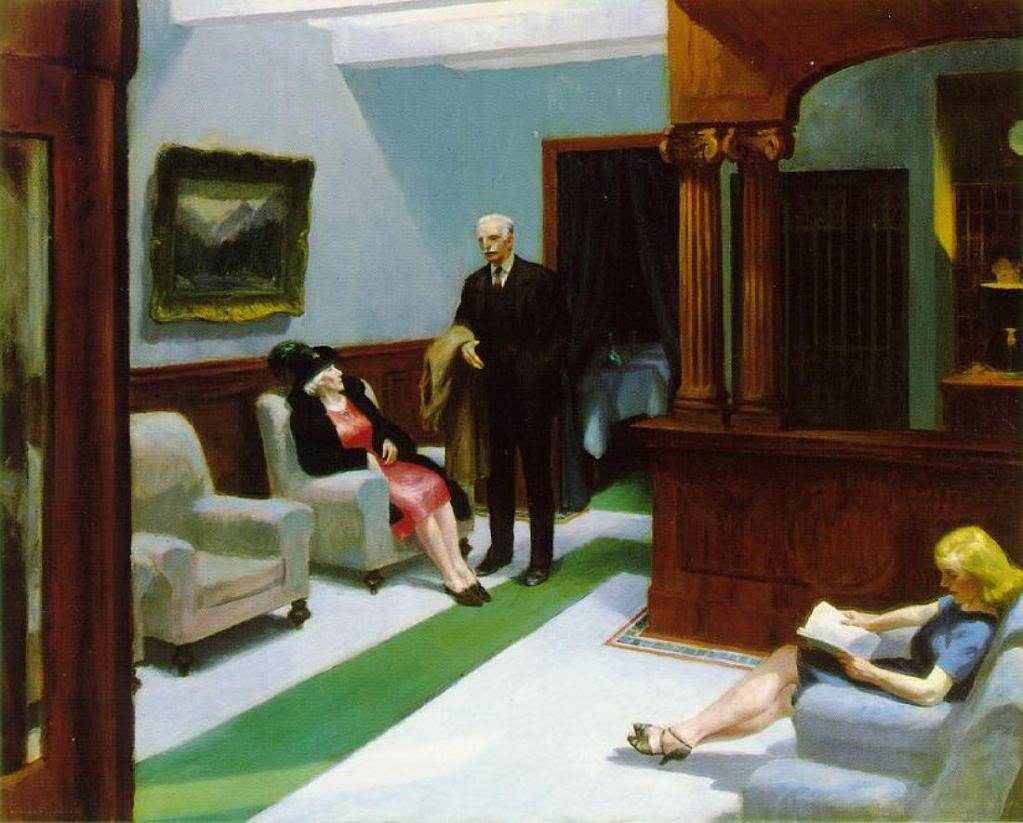 Hotel Lobby - 1943 #artbots #hopper